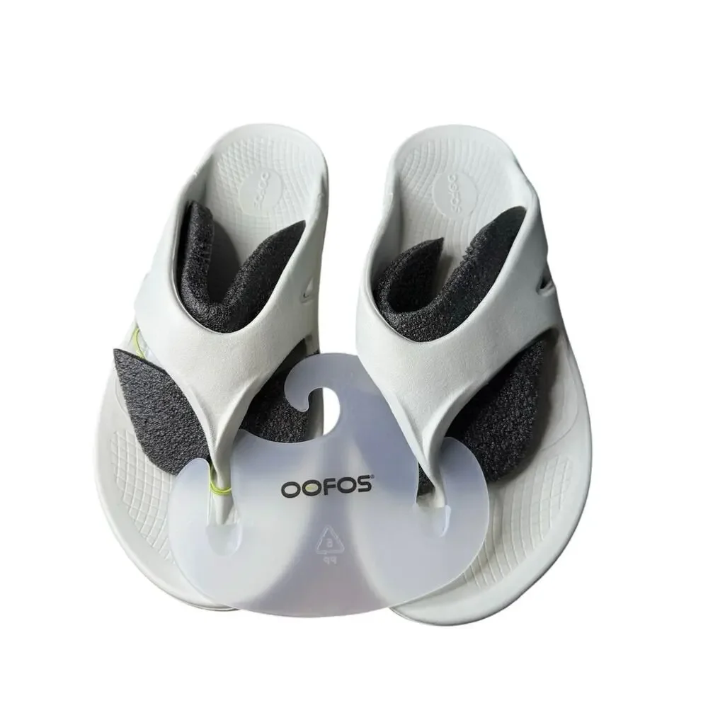 OOFOS OOriginal recovery less stress support comfort Cosmic Gray Sandal Men’s 14